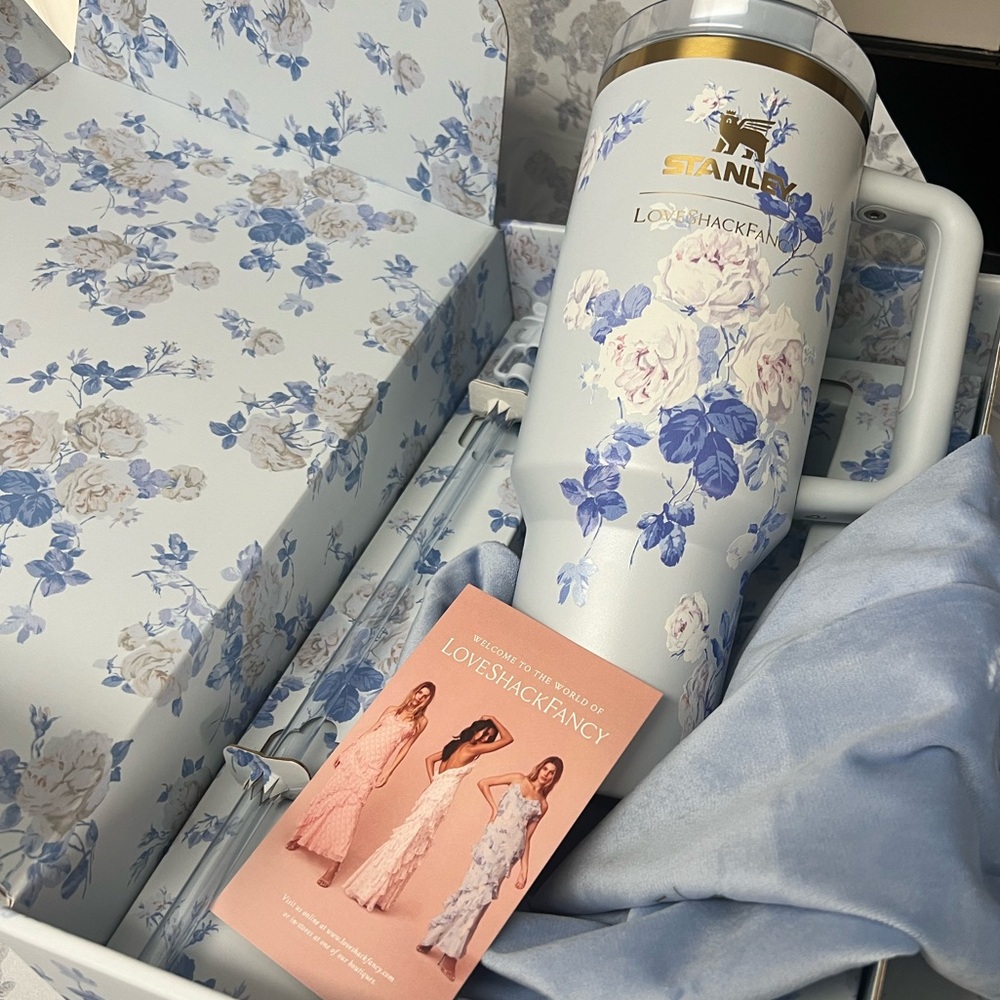 Limited Edition Blue The Stanley X Loveshack fancy Quencher 40 OZ ready to ship